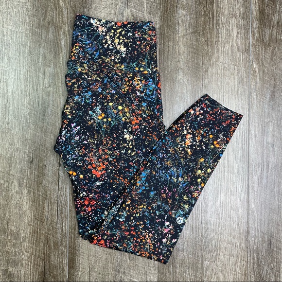 lululemon Flowerescent High Rise Fast & Free 7/8 Tights 25" Size 6 - Picture 6 of 13
